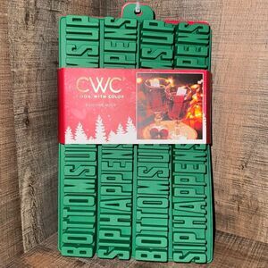 NWT-  COOK WITH COLOR Silicone mold letters-‎